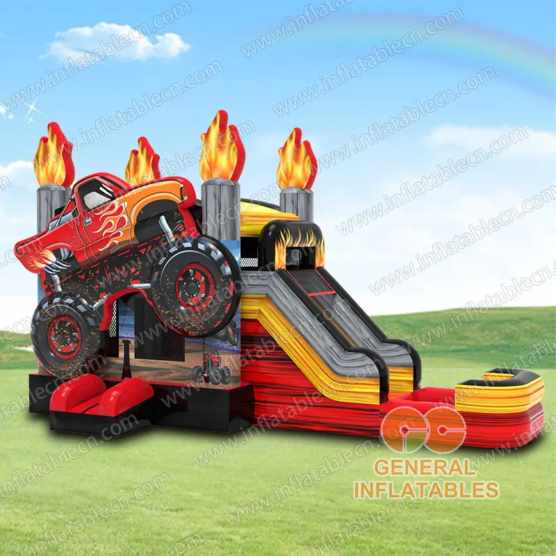 شاحنة الوحش الرطبة / الجافة المزدوجة